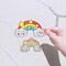 24 Sets Rainbow Summer Suncatchers Ornaments Decorations DIY Window Paint Art Suncatchers Craft Kits Hanging Rainbow Sun Catchers for Kids Spring Summer Home Classroom Party Activity Art Project